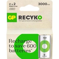 Recyko NiMH-Akku c HR14 3000 mAh 2er-Pack - GP Recyko NiMH-Akku c HR14 3000 mAh 2er-Pack - GP von GP