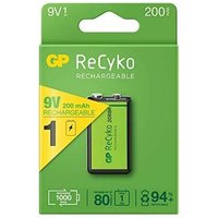 RECYKO 6LR61 9V 200MAH 1UND Wiederaufladbare Batterie RECYKO 6LR61 9V 200MAH 1UND RECYKO 6LR61 9V 200MAH 1UND Wiederaufladbare Batterie RECYKO 6LR61 9V 200MAH 1UND von GP