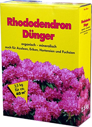 Rhododendrondünger 2,5 kg Dünger Rhododendron Dünger Moorbeetpflanzen Azaleen Hortensien von GP