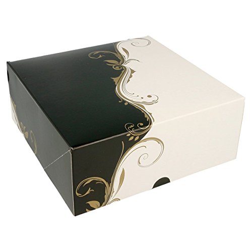 Schachtel für Kuchen / Torten, ohne Sichtfenster, quadratisch, 50 Stück 18 x 18 x 7,5 cm. von GP
