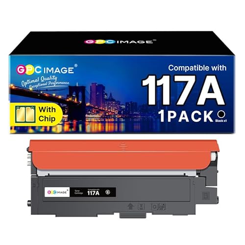 GPC IMAGE 117A Toner Set Kompatible für HP 117A für Toner HP Color Laser MFP 178nwg 179fwg 178nw 179fnw 150nw 150a 150nw 178 179 W2070A (Schwarz, 1er-Pack) von GPC IMAGE