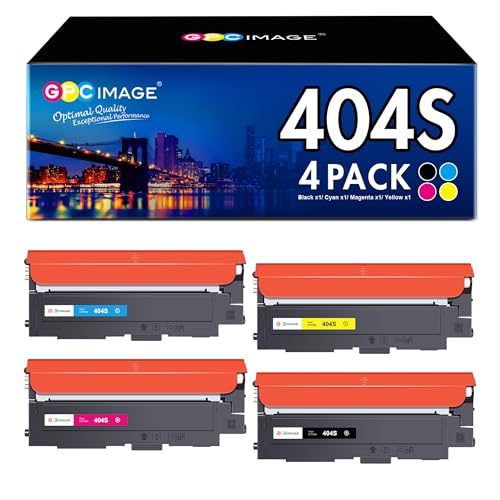 GPC IMAGE CLT-P404C Tonerkartusche Kompatibel für Samsung CLT-K404S C404S Y404S M404S Toner für Xpress SL C480W C480FW C430W C480FN C480 C430 C48X C43X Series (4er-Pack, Schwarz Cyan Gelb Magenta) von GPC IMAGE