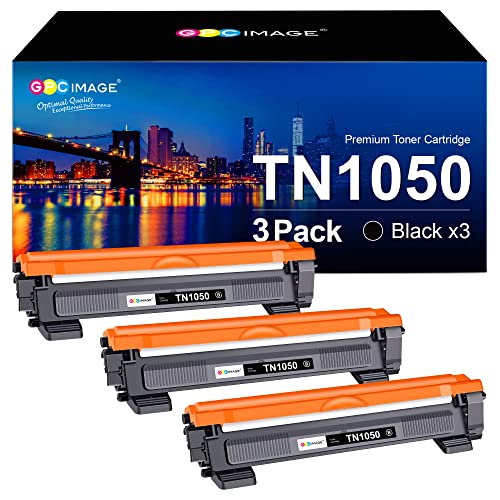 GPC IMAGE Kompatible Tonerkartusche als Ersatz für Brother TN1050 für DCP-1510 DCP-1512 DCP-1612W DCP-1610W, für MFC-1910W MFC-1810, für HL-1110 HL-1112 HL-1210W HL-1212W(Schwarz, 3er-Pack) von GPC IMAGE
