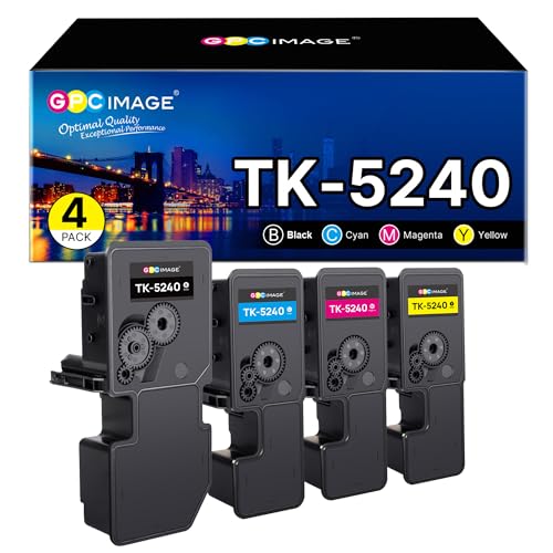 GPC IMAGE TK-5240 TK5240 für ECOSYS M5526cdw M5526cdn P5026cdw P5026cdn TK 5240 (4er-Pack) von GPC IMAGE