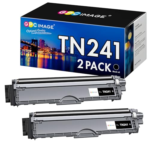 GPC IMAGE TN241 Schwarz TN245 Kompatible für Brother MFC 9332CDW Toner DCP 9022CDW MFC 9142 CDN HL-3142CW MFC-9332CDW MFC-9142CDN DCP-9022CDW DCP-9020CDW HL-3152CDW HL-3140CW TN241BK (2er-Pack ) von GPC IMAGE