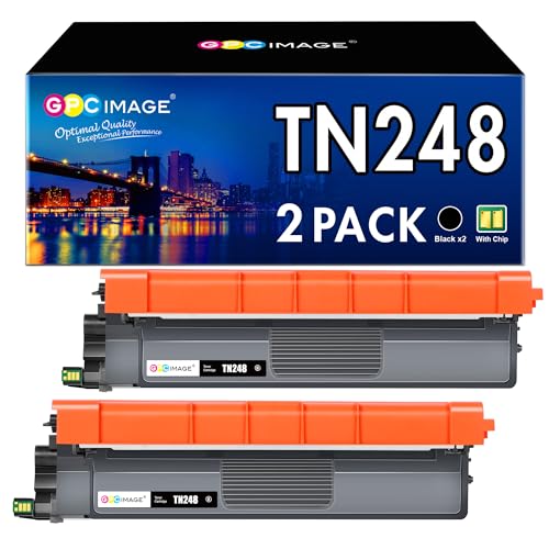 GPC IMAGE TN248 Kompatibel für Brother TN-248 XL MFC-L3760CDW Toner MFC-L3740CDW Toner MFC-L3740CDWE DCP-L3560CDW TN 248 DCP-L3520CDWE MFC-L8390CDW HL-L3240CDW HL-L3220CWE (2er-Pack) von GPC IMAGE