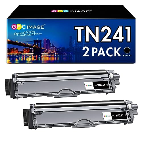 TN241 TN245 TN-242BK Kompatibel für Brother TN-245 MFC 9332CDW DCP 9022CDW TN-241 Schwarz Toner HL-3142CW MFC-9142CDN MFC-9140CDN MFC-9342CDW DCP-9017CDW DCP-99020CDW (2 Schwarz) von GPC IMAGE