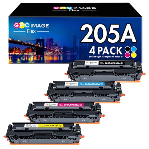GPC Image Flex 205A, Kompatibel für HP 205A, für HP MFP M181fw Toner, für HP Color Laserjet Pro MFP-M181FW M181N,M180N M180NW M180FW M154A M154NW von GPC Image Flex