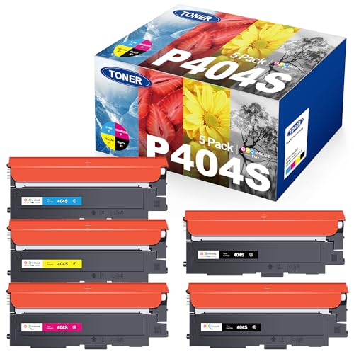 GPC Image Flex CLT-P404C CLT-K404S Toner, Kompatibel für Toner Samsung C480W 404S C480W Toner Set Xpress C480FW C430W C480 C430 C48X C43X Drucker (5er-Pack) von GPC Image Flex