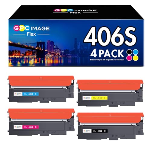 GPC Image Flex P406C, Kompatible für Samsung CLX 3305 Toner CLT-M406S K406S, für Samsung C460W Toner, Xpress C410w C460fw CLP 365 CLX-3300 CLP 360 CLP-365w von GPC Image Flex