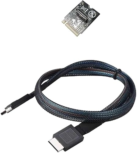 GPD Oculink SFF-8611 Kabel mit M.2/8612 Adapter, kompatibel zum Anschluss externer Grafikkarte G1, 1 Meter GPD Oculink SFF-8611 Kabel mit M.2/8612 Adapter, kompatibel zum Anschluss externer Grafikkarte G1, 1 Meter von GPD