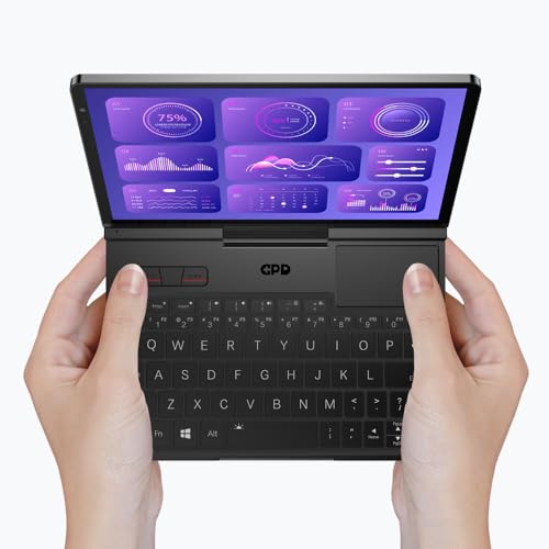 GPD Pocket 4 (8840U) Ultra Mobile PC aus Aluminium mit Windows 11, 8.8" Ultra HD Display 180° drehbar, Ryzen 7 8840U, RAM 16 GB LPDDR5x, SSD NVMe 1 TB, Wi-Fi 6E, Ethernet 2.5G, Bluetooth 5.3 von GPD