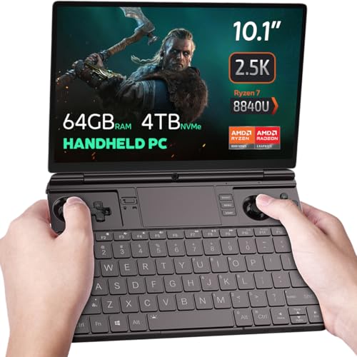 GPD Win MAX 2 2024 ist EIN Gaming-Notebook mit AMD Ryzen 7 8840U, Radeon 780M GPU, 64 GB RAM, 2 TB SSD, OcuLink, 10,1-Zoll-IPS-Display, Gaming-Controller, Tastatur und Touchpad. GPD Win MAX 2 2024 ist EIN Gaming-Notebook mit AMD Ryzen 7 8840U, Radeon 780M GPU, 64 GB RAM, 2 TB SSD, OcuLink, 10,1-Zoll-IPS-Display, Gaming-Controller, Tastatur und Touchpad. von GPD