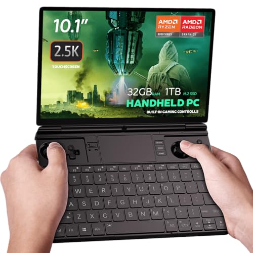GPD Win MAX 2 2025 Handheld-Gaming-PC mit AMD Ryzen 7 8840U, Radeon 780M GPU, 32GB RAM, 1TB SSD, OcuLink, 10,1“ IPS-Display, Gaming-Steuerung, Tastatur und Touchpad GPD Win MAX 2 2025 Handheld-Gaming-PC mit AMD Ryzen 7 8840U, Radeon 780M GPU, 32GB RAM, 1TB SSD, OcuLink, 10,1“ IPS-Display, Gaming-Steuerung, Tastatur und Touchpad von GPD