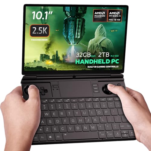 GPD Win MAX 2 2025 Handheld-Gaming-PC mit AMD Ryzen AI 9 HX 370, Radeon 890M GPU, 32GB RAM, 2TB SSD mit 4G-Modul, OcuLink, 10,1“ IPS-Display, Gaming-Steuerung, Tastatur und Touchpad GPD Win MAX 2 2025 Handheld-Gaming-PC mit AMD Ryzen AI 9 HX 370, Radeon 890M GPU, 32GB RAM, 2TB SSD mit 4G-Modul, OcuLink, 10,1“ IPS-Display, Gaming-Steuerung, Tastatur und Touchpad von GPD
