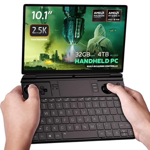 GPD Win MAX 2 2025 Handheld-Gaming-PC mit AMD Ryzen AI 9 HX 370, Radeon 890M GPU, 32GB RAM, 4TB SSD mit 4G-Modul, OcuLink, 10,1“ IPS-Display, Gaming-Steuerung, Tastatur und Touchpad GPD Win MAX 2 2025 Handheld-Gaming-PC mit AMD Ryzen AI 9 HX 370, Radeon 890M GPU, 32GB RAM, 4TB SSD mit 4G-Modul, OcuLink, 10,1“ IPS-Display, Gaming-Steuerung, Tastatur und Touchpad von GPD