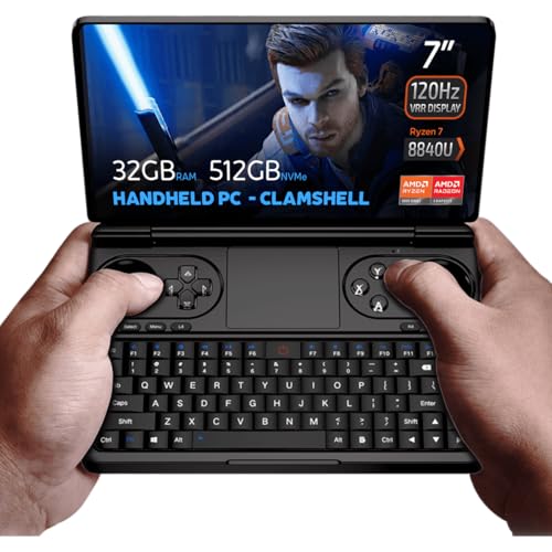 GPD Win Mini 2024 Handheld Gaming PC, AMD Ryzen 7 8840U, 8C/16T bis zu 5,1GHz, Radeon 780M GPU, 32GB LPDDR5 RAM, 512GB NVMe SSD, 7" 1080p 120Hz Touchscreen, Wi-Fi 6 GPD Win Mini 2024 Handheld Gaming PC, AMD Ryzen 7 8840U, 8C/16T bis zu 5,1GHz, Radeon 780M GPU, 32GB LPDDR5 RAM, 512GB NVMe SSD, 7" 1080p 120Hz Touchscreen, Wi-Fi 6 von GPD