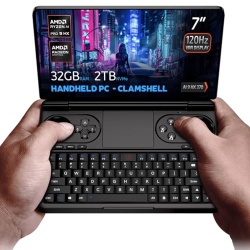 GPD Win Mini 2025 Handheld Gaming PC, AMD Ryzen AI 9 370, 12C/24T bis zu 5.1GHz, Radeon 890M GPU, 32GB LPDDR5X RAM, 2TB NVMe SSD, 7“ 1080p 120Hz Touchscreen, Wi-Fi 6E Bluetooth 5.3 GPD Win Mini 2025 Handheld Gaming PC, AMD Ryzen AI 9 370, 12C/24T bis zu 5.1GHz, Radeon 890M GPU, 32GB LPDDR5X RAM, 2TB NVMe SSD, 7“ 1080p 120Hz Touchscreen, Wi-Fi 6E Bluetooth 5.3 von GPD