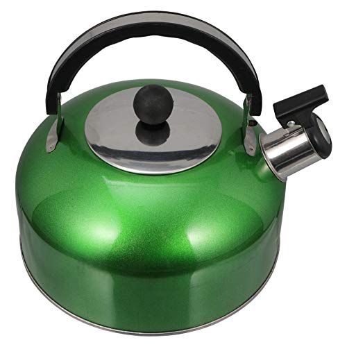 GPDMNBNX, Wasserflaschen Teepfeifenherd Teekanne Wasserkocher Kaffeekessel Teebereiter mit Griff for Zuhause im Freien(Green) von GPDMNBNX