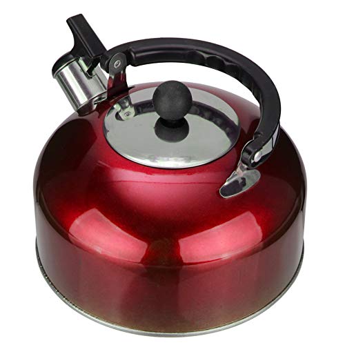 GPDMNBNX, Wasserflaschen Teepfeifenherd Teekanne Wasserkocher Kaffeekessel Teebereiter mit Griff for Zuhause im Freien(Red) von GPDMNBNX