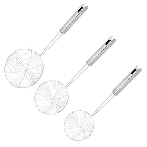 GPDNBIEU, 15 cm Spinnensieb aus Edelstahl, Schaumlöffel, Schöpfkelle, Drahtsieb mit Griff for Mehl, Pulver, Nudeln, Lebensmittel, Knödel, Kochen, Bratkörbe von GPDNBIEU