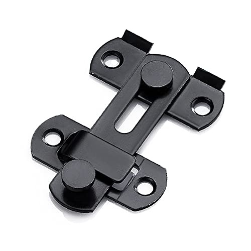 GPDNBIEU, 180° Schieberiegel Türriegel Edelstahl Vintage Türschnalle Schieberiegel for Schranktüren Schlösser mit Hardware 2er Pack(Black) von GPDNBIEU