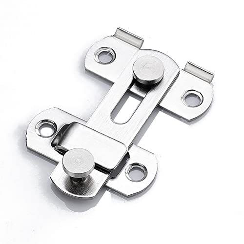 GPDNBIEU, 180° Schieberiegel Türriegel Edelstahl Vintage Türschnalle Schieberiegel for Schranktüren Schlösser mit Hardware 2er Pack(Sliver) von GPDNBIEU