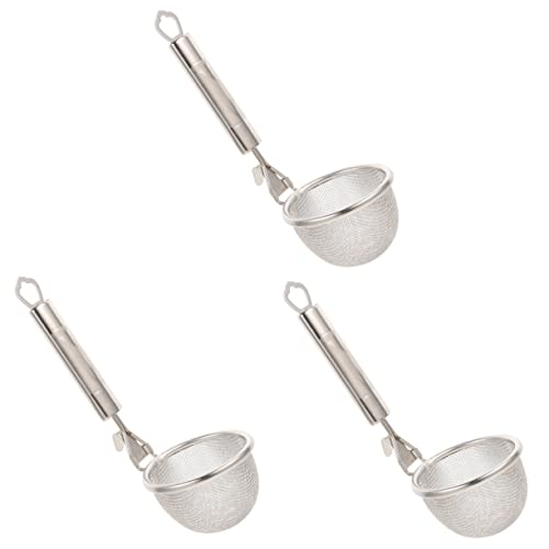 GPDNBIEU, 3 stücke Edelstahl Löffel Sieb Sieb Nudel Sieb Korb Edelstahl Spaghetti Löffel Utensil Sets Pasta Sieb Körbe von GPDNBIEU