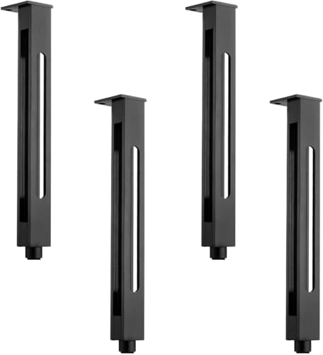 GPDNBIEU, 4 Stück verstellbare Füße, verstellbare Metallbeine, Ersatz-Stützbeine aus Aluminiumlegierung, for Sofa, Couchtische, Schränke, Badezimmerschrank(20cm/7.9in) von GPDNBIEU