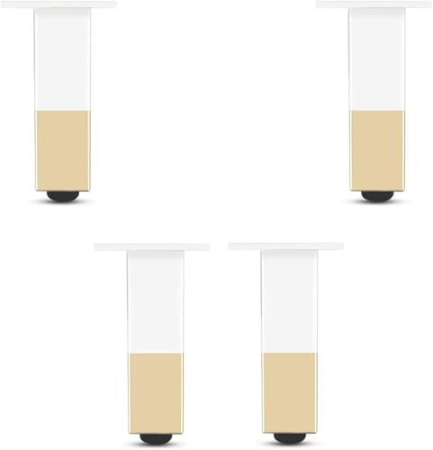 GPDNBIEU, 4-teilige Möbelbeine, verstellbare Aluminiumlegierung, DIY-Möbelersatzbeine, for Sofa, Couchtisch, TV-Schränke(12cm(4.7in)) von GPDNBIEU
