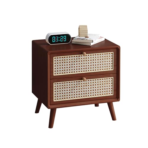 GPDNBIEU, Aufbewahrungsbett-Beistelltische, Mini-Kommode, Kommode for Schlafzimmer, Nachttisch, minimalistischer und praktischer for Zuhause Studentenwohnheim(Brown 1,43x40x49cm) von GPDNBIEU