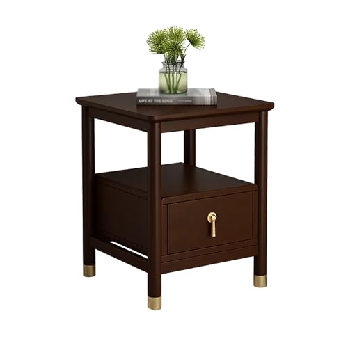 GPDNBIEU, Beistelltische mit Schubladen, Schlafzimmer, kleiner Nachttisch, Kommode for, for Zuhause, Büro und Studentenwohnheim(Brown,50x40x50CM) von GPDNBIEU