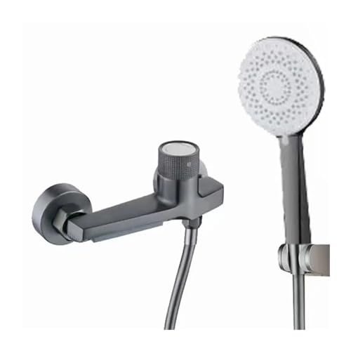 GPDNBIEU, Duschsets, einfaches Duschset mit Hebestange, Badezimmer-Duscharmatur aus Messing drei Geschwindigkeiten, leistungsstarker Sprinklerkopf, Regenbadewannenarmatur(E) von GPDNBIEU