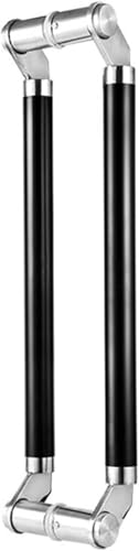 GPDNBIEU, Edelstahl-Scheunentorgriff, massives Push-Pull-Türgriff-Hardware-Set, runder Glastorgriff for Garagen/Schuppen/Büro(Black,120Cm/47.2In) von GPDNBIEU