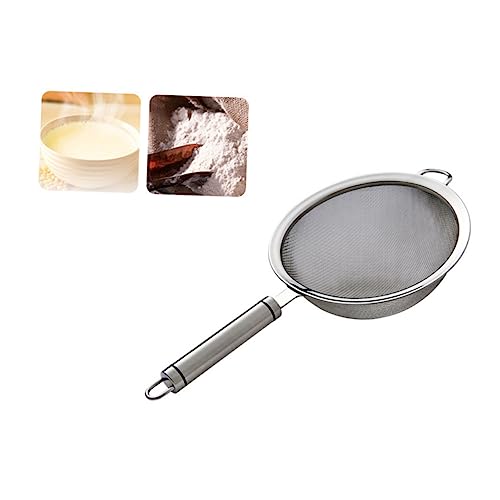 GPDNBIEU, Edelstahl Schöpfkelle Pasta Löffel Küche Sieb Küche Sieb Edelstahl Sieb Filter Bildschirm Seiher Mesh Basketsorr(Size 3) von GPDNBIEU