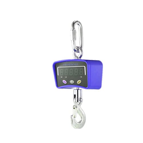 GPDNBIEU, Gepäckwaage for Koffer, robuste industrielle elektronische Hängewaage, robuste industrielle Hängewaage mit Haken(Blue,1000KG) von GPDNBIEU