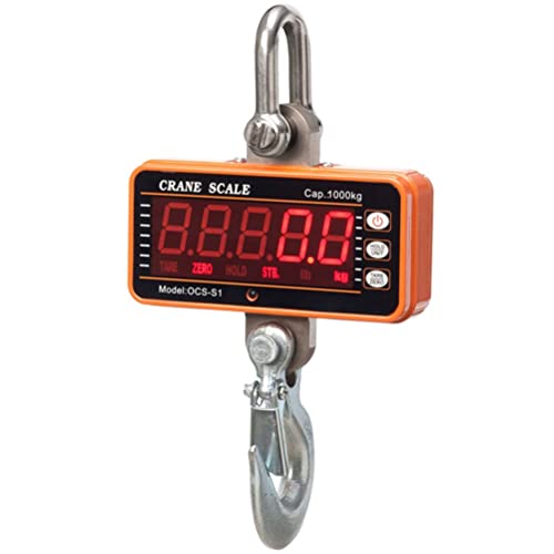 GPDNBIEU, Gepäckwaage for Koffer, robuste industrielle elektronische Hängewaage, robuste industrielle Hängewaage mit Haken(Orange) von GPDNBIEU
