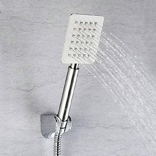 GPDNBIEU, Handbrause, Duschkopf, quadratisch, Badezimmer-Duschkopf, druckbeaufschlagt, effizient, wassersparend, Edelstahl, ultradünn GPDNBIEU, Handbrause, Duschkopf, quadratisch, Badezimmer-Duschkopf, druckbeaufschlagt, effizient, wassersparend, Edelstahl, ultradünn von GPDNBIEU
