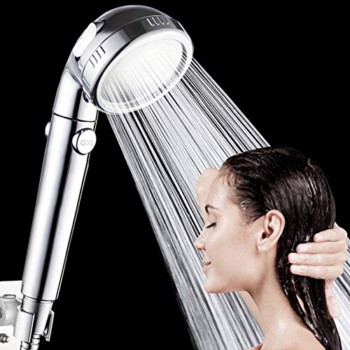 GPDNBIEU, Handbrause, Halterung for Badezimmer, 3-Funktions-Elektroduschkopf, wassersparend, Hochdruck, mit Stopp-Taste, Dusche, Niederschlagsduschkopf GPDNBIEU, Handbrause, Halterung for Badezimmer, 3-Funktions-Elektroduschkopf, wassersparend, Hochdruck, mit Stopp-Taste, Dusche, Niederschlagsduschkopf von GPDNBIEU
