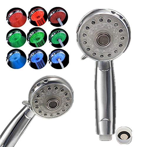 GPDNBIEU, Handverstellbarer 3-Modus-3-Farben-LED-Duschkopf, Temperatursensor, Badsprinkler, Badezimmerproduktdusche GPDNBIEU, Handverstellbarer 3-Modus-3-Farben-LED-Duschkopf, Temperatursensor, Badsprinkler, Badezimmerproduktdusche von GPDNBIEU