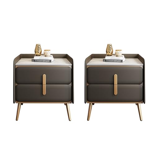 GPDNBIEU, Kleine Nachttisch-Aufbewahrungs-Organizer-Möbel, Bauernhaus-Kommode-Set, Kommode for Schlafzimmer(45x40x51cm) von GPDNBIEU