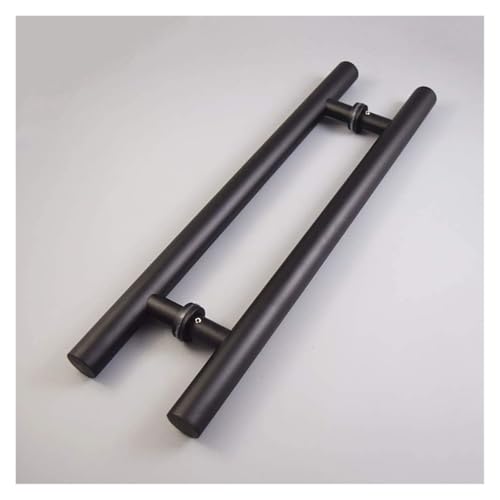 GPDNBIEU, Kommerzieller Edelstahl-Push-Pull-Türgriff/Scheunentor-Zuggriff for Damentürgriffe – 4 Längen, Schwarz/Weiß(Length1000mm) von GPDNBIEU