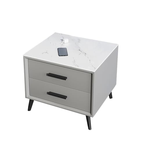 GPDNBIEU, Kommode for Schlafzimmer, stabile Nachttische mit Stauraum und Schubladen, Beistelltisch, for Schlafzimmermöbel, kleine Räume(Dark Gray) von GPDNBIEU