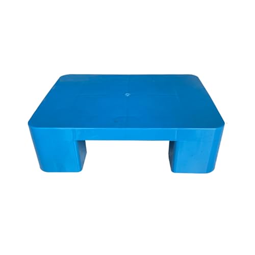 GPDNBIEU, Kunststoff-Palettengestell, leichte Bodenpalette, Lagerpaletten-Auflagebrett, Tablettmatte, Verkauf, Garage, Supermarkt, Keller, Kapazität 660 lbs(Blue 60x40x12cm,15pcs) von GPDNBIEU