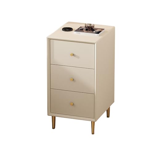 GPDNBIEU, Minimalistischer und praktischer Beistelltisch for Schlafzimmer, Bauernkommode, Kommode for, Bettständer-Möbelset, hoher(Off white,40x35x60cm) von GPDNBIEU