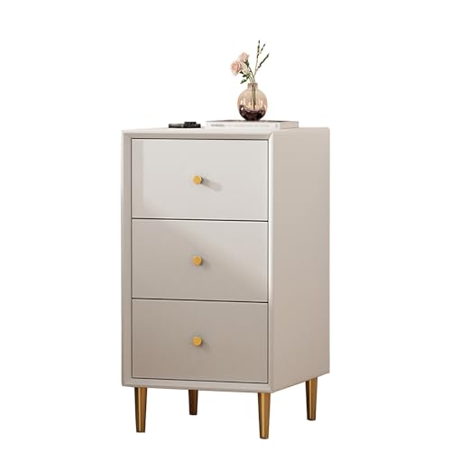 GPDNBIEU, Minimalistischer und praktischer Beistelltisch for Schlafzimmer, Bauernkommode, Kommode for, Bettständer-Möbelset, hoher(White,25x35x60cm) von GPDNBIEU