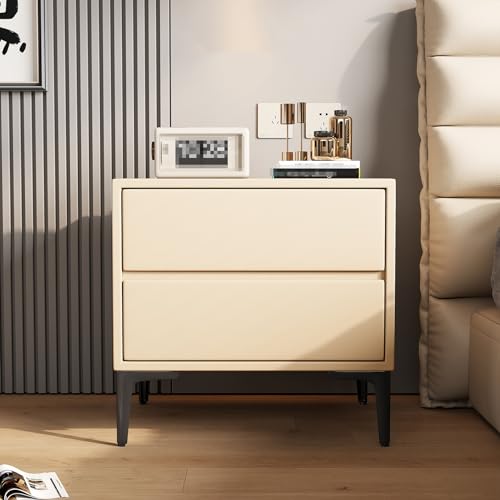 GPDNBIEU, Moderne Beistelltische, Nachttische, kleine for Schlafzimmer, Bettständer, Kommode, for, Aufbewahrungsmöbel(Beige,50x40x48cm) von GPDNBIEU