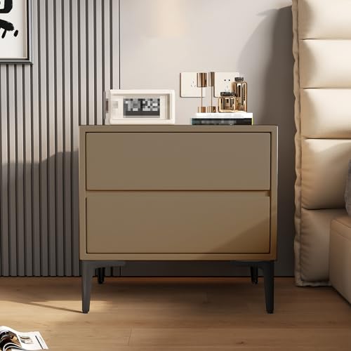 GPDNBIEU, Moderne Beistelltische, Nachttische, kleine for Schlafzimmer, Bettständer, Kommode, for, Aufbewahrungsmöbel(Dark Brown,50x40x48cm) von GPDNBIEU
