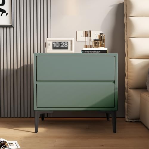 GPDNBIEU, Moderne Beistelltische, Nachttische, kleine for Schlafzimmer, Bettständer, Kommode, for, Aufbewahrungsmöbel(Dark Green,40x40x48cm) von GPDNBIEU