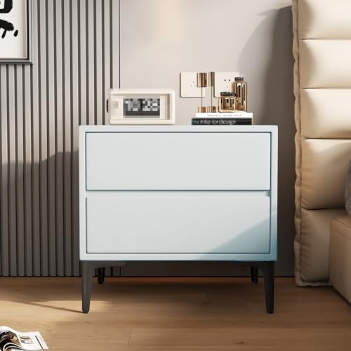 GPDNBIEU, Moderne Beistelltische, Nachttische, kleine for Schlafzimmer, Bettständer, Kommode, for, Aufbewahrungsmöbel(Light Blue,40x40x48cm) von GPDNBIEU